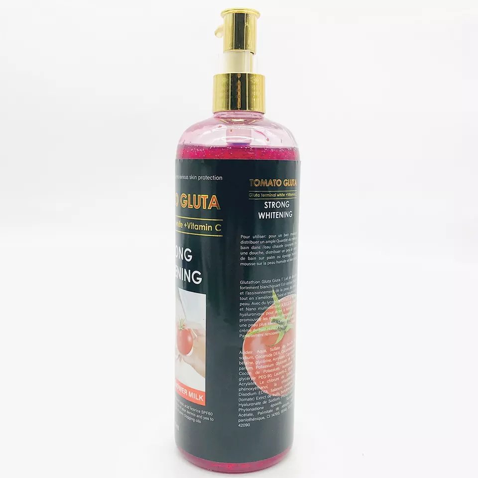 Tomato Organic Natural Shower Gel Bath Whitening Shower Gel for Black Skin Wholesale