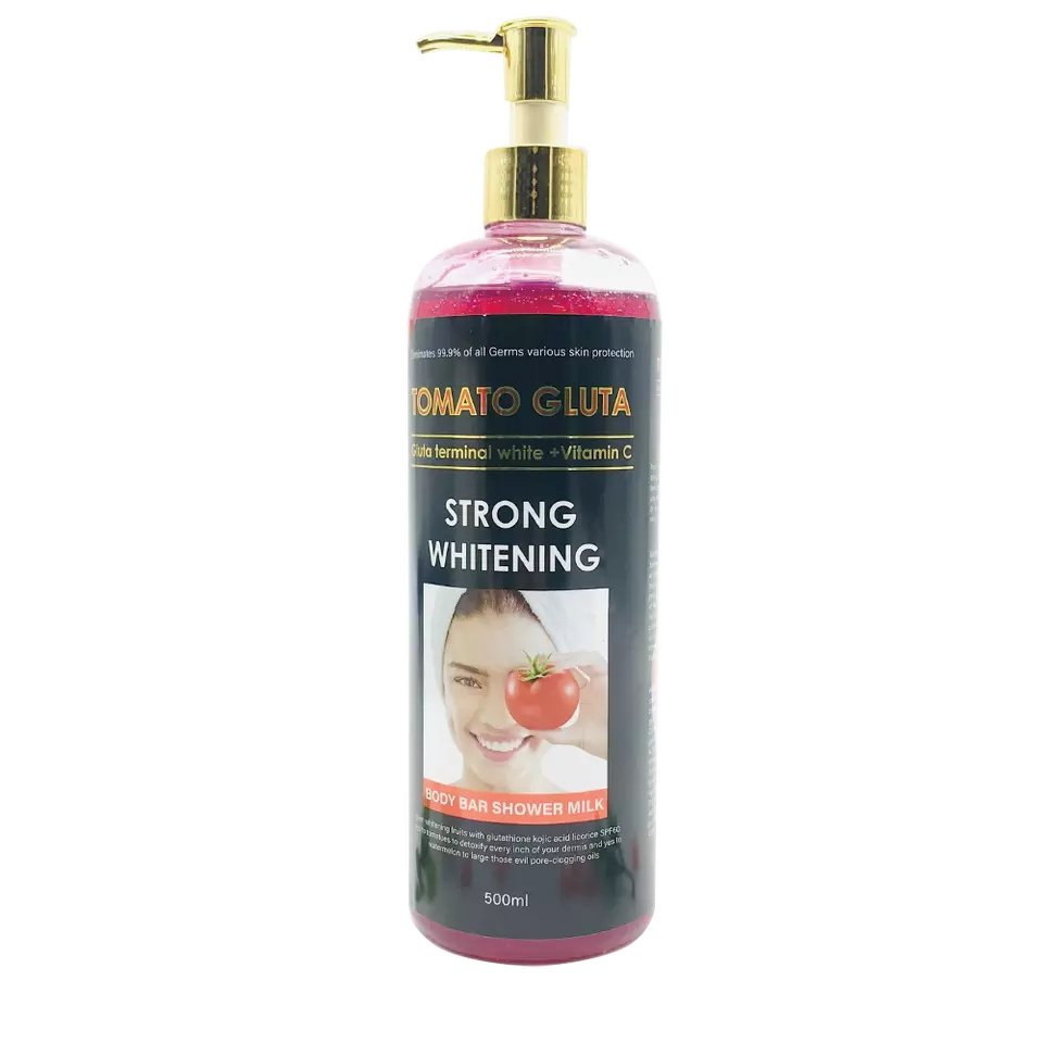 Tomato Organic Natural Shower Gel Bath Whitening Shower Gel for Black Skin Wholesale