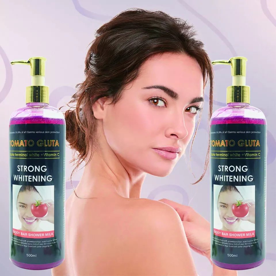 Tomato Organic Natural Shower Gel Bath Whitening Shower Gel for Black Skin Wholesale