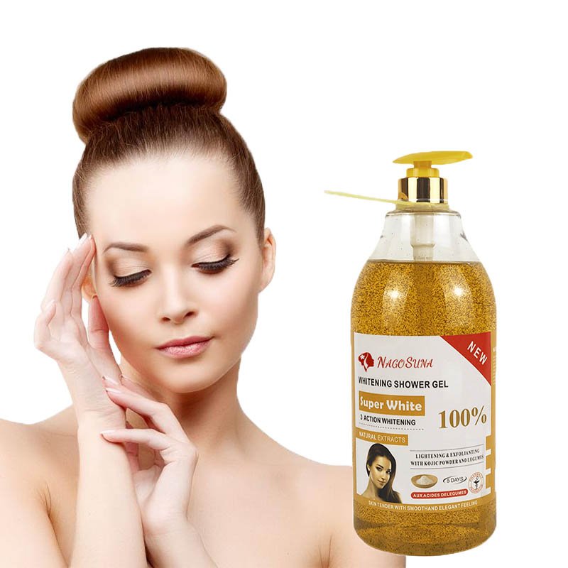 NAGOSUNA SKIN WASH OEM Whitening Exfoliating Intense Body Care big bottle BISMIDA Shower Gel