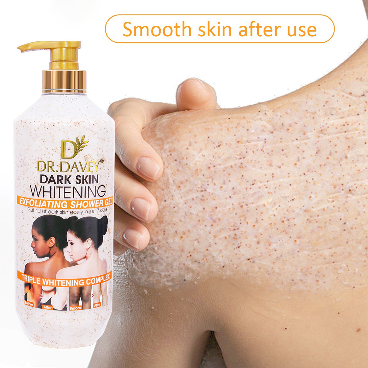 DR.DAVEY Scrub Body Wash Skin Lightening And Brightening Exfoliating Whitening Shower Gel