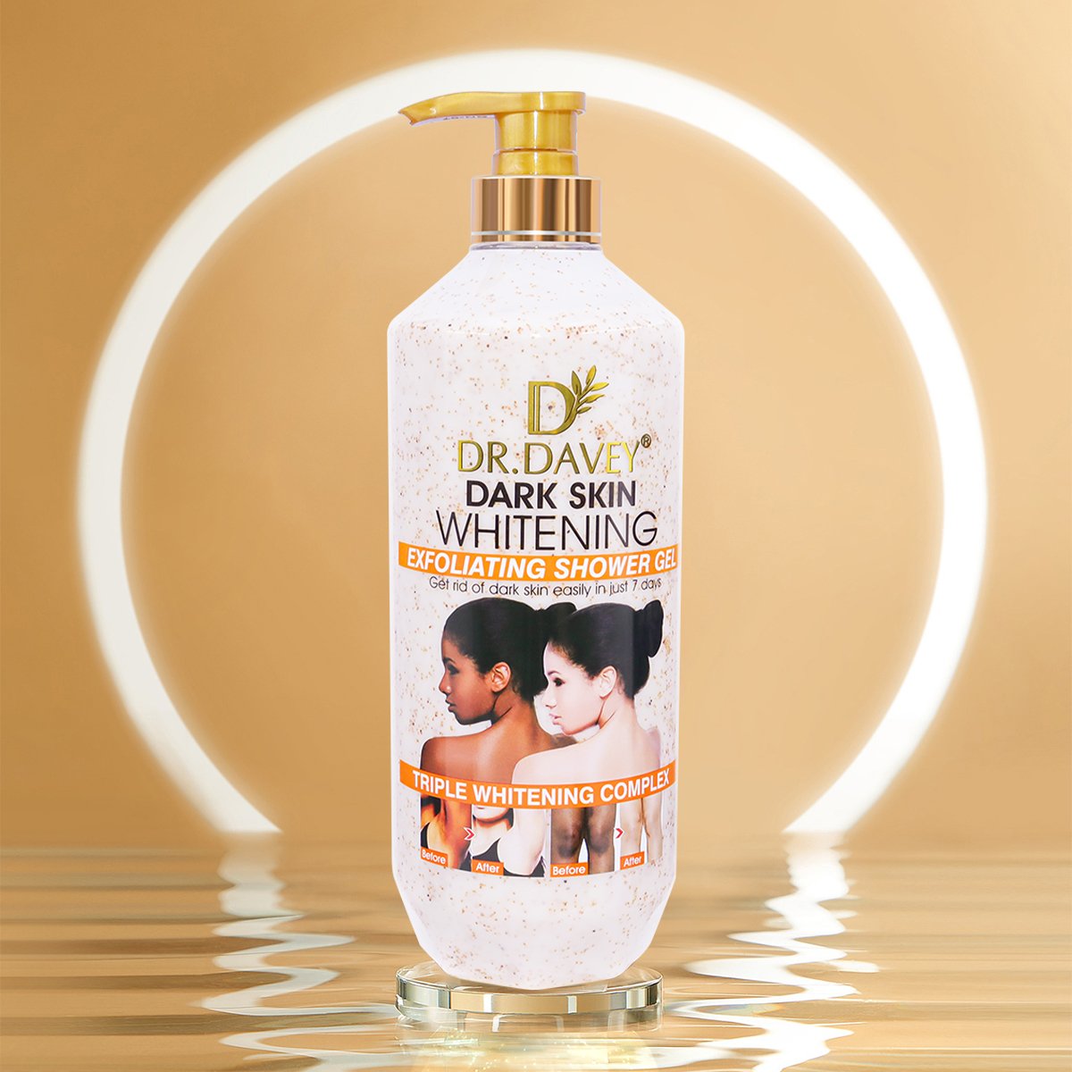 DR.DAVEY Scrub Body Wash Skin Lightening And Brightening Exfoliating Whitening Shower Gel