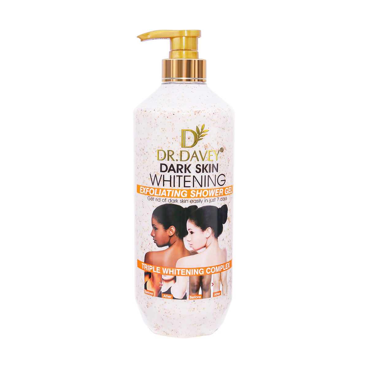 DR.DAVEY Scrub Body Wash Skin Lightening And Brightening Exfoliating Whitening Shower Gel