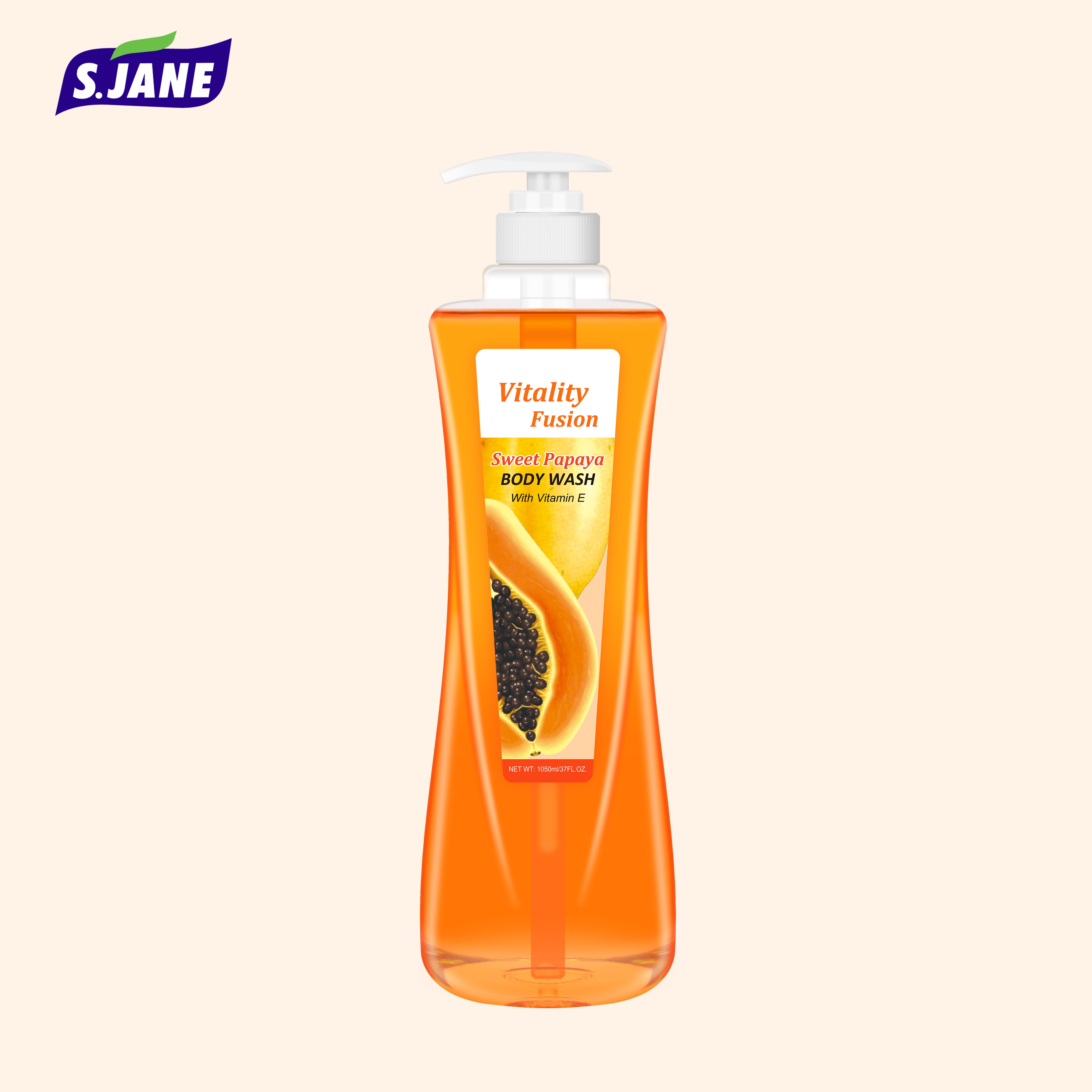 Shower Women Gel Aloe Petal E Brightening Wholesale Bath Pack Vera Perfume Scrub Box Perfumed 550ml Body Wash Papaya