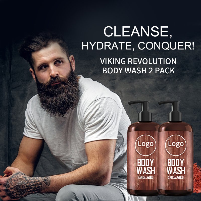 Custom Best Organic Aloe Vera Sandalwood Body Wash Men Spot Remover Exfoliating Whitening Shower Gel