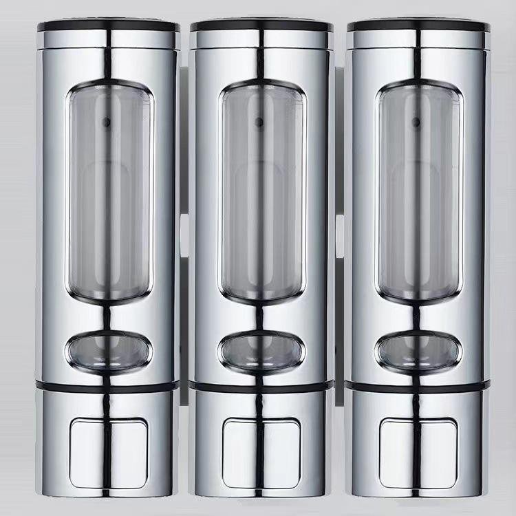Hotel Use Wall-mounted soap dispenser home hotel soap box punch-free manual press shower gel box bathroom accessories