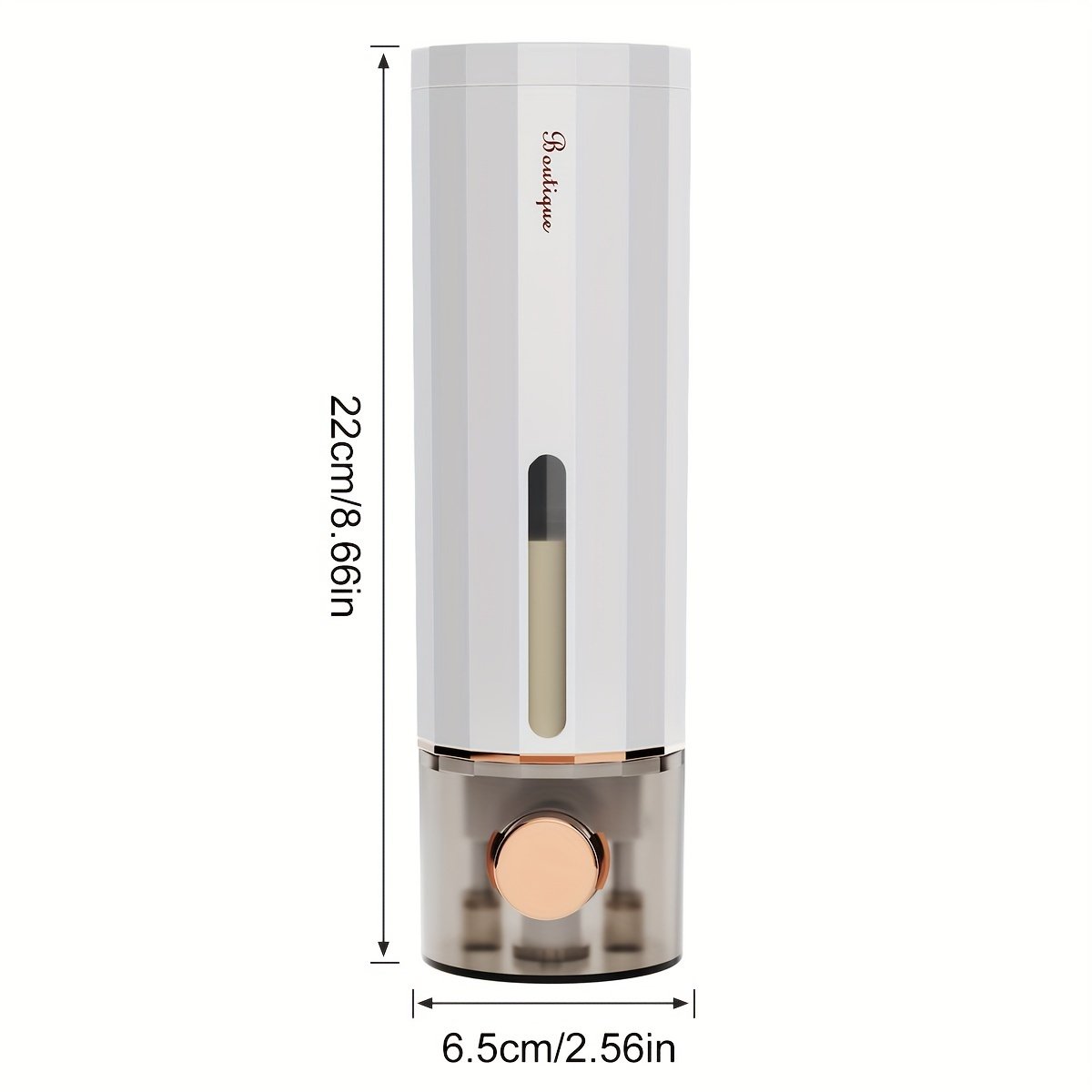 Visible Window Wall Mounted Soap Dispenser - Bathroom Accessories for Home Decor - Hand Push Shampoo Shower Gel Container