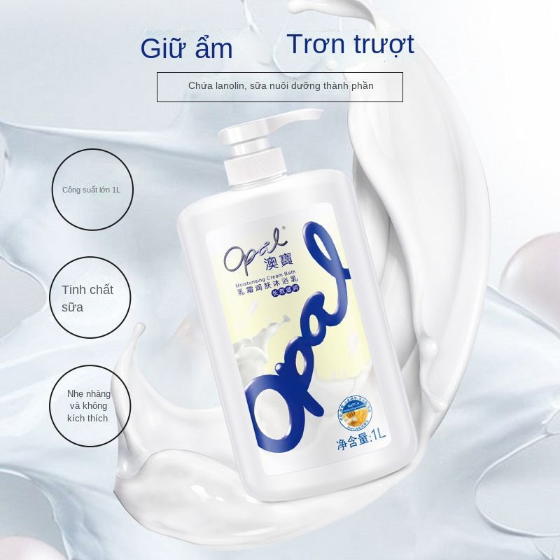 Opal Wholesale Private Label Milk Silky-Soft for All Skin Types Bubble Whitening Refreshing Moisturizing Body Wash