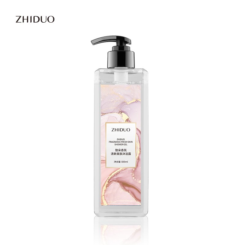 OEM ODM private label ZHIDUO Skin care deep cleansing body wash fragrance fresh moisturizing shower gel