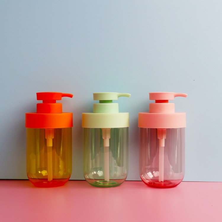 In Stock PET bottle packaging 500ml shampoo bottle plastic shower gel bottle for body milk