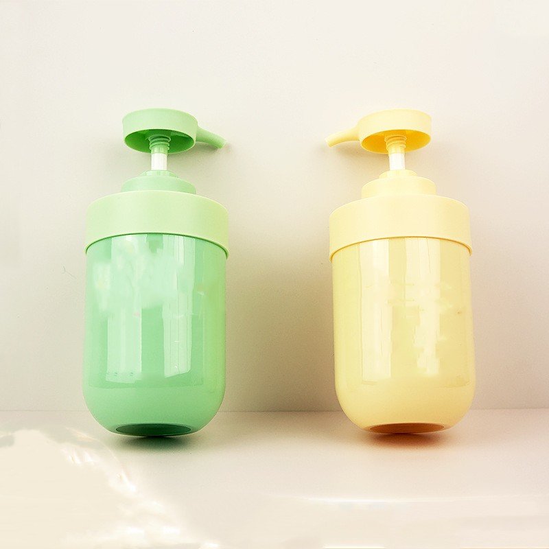 In Stock PET bottle packaging 500ml shampoo bottle plastic shower gel bottle for body milk