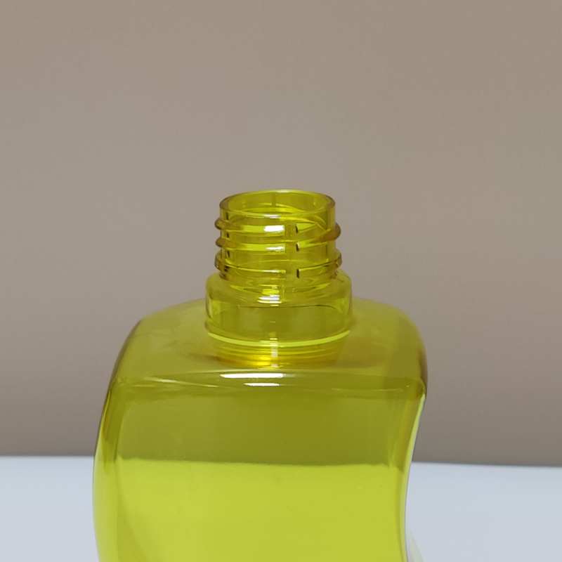 Custom Color Printed Plastic Empty Bottles 500ml unique Shape Cosmetic Shampoo Bottle Packaging