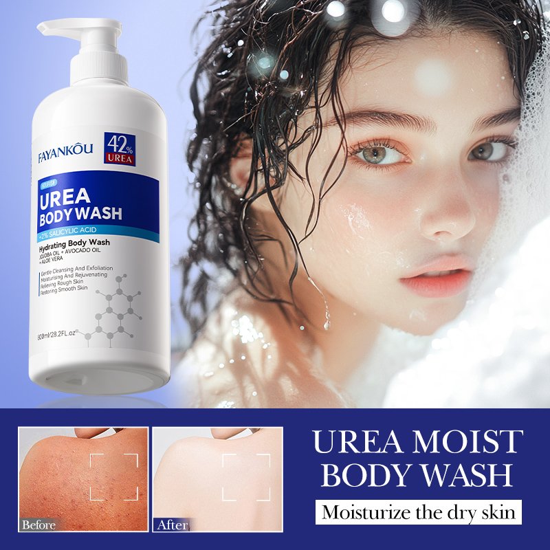 FAYANKOU Private Label Best Natural Organic Body Wash Bath 42%Urea Salicylic Acid Jojoba Oil Nourishing Lightening Shower Gel