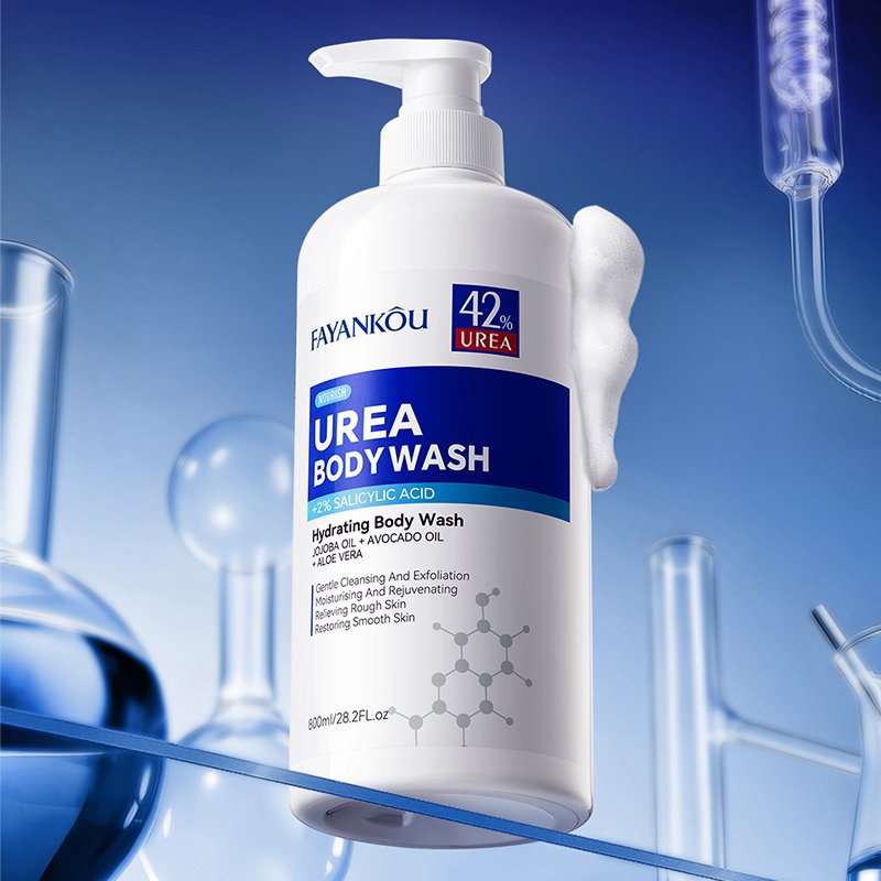 FAYANKOU Private Label Best Natural Organic Body Wash Bath 42%Urea Salicylic Acid Jojoba Oil Nourishing Lightening Shower Gel