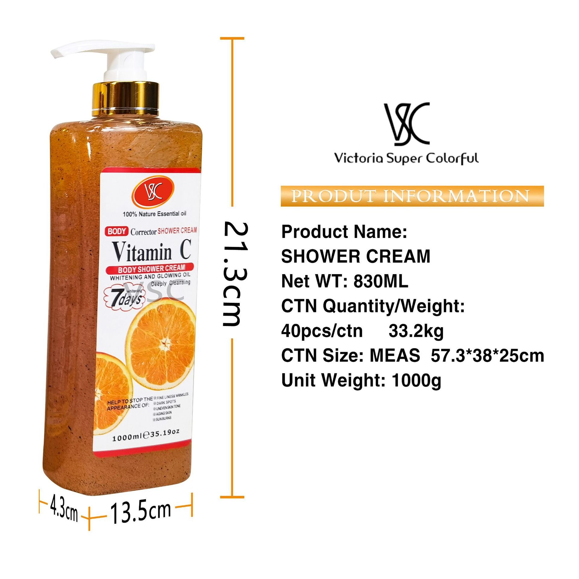 Natural Organic Whitening Shower Gel Turmeric Refresh Skin Hydrating Body Wash Exfoliating Scrub Lightening Soap