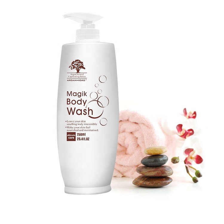Arganmidas Hotel Wholesale Bath Body Wash Private Label Oem Whitening Skin Care Vegan Body Wash Milk Shower Gel