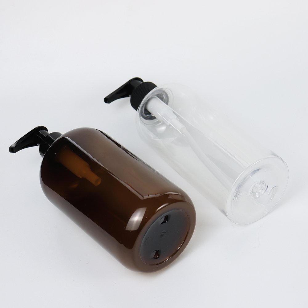PET 300ml Shampoo Bottle Packaging16oz Transparent shower gel Hair Conditioner Shampoo Bottle