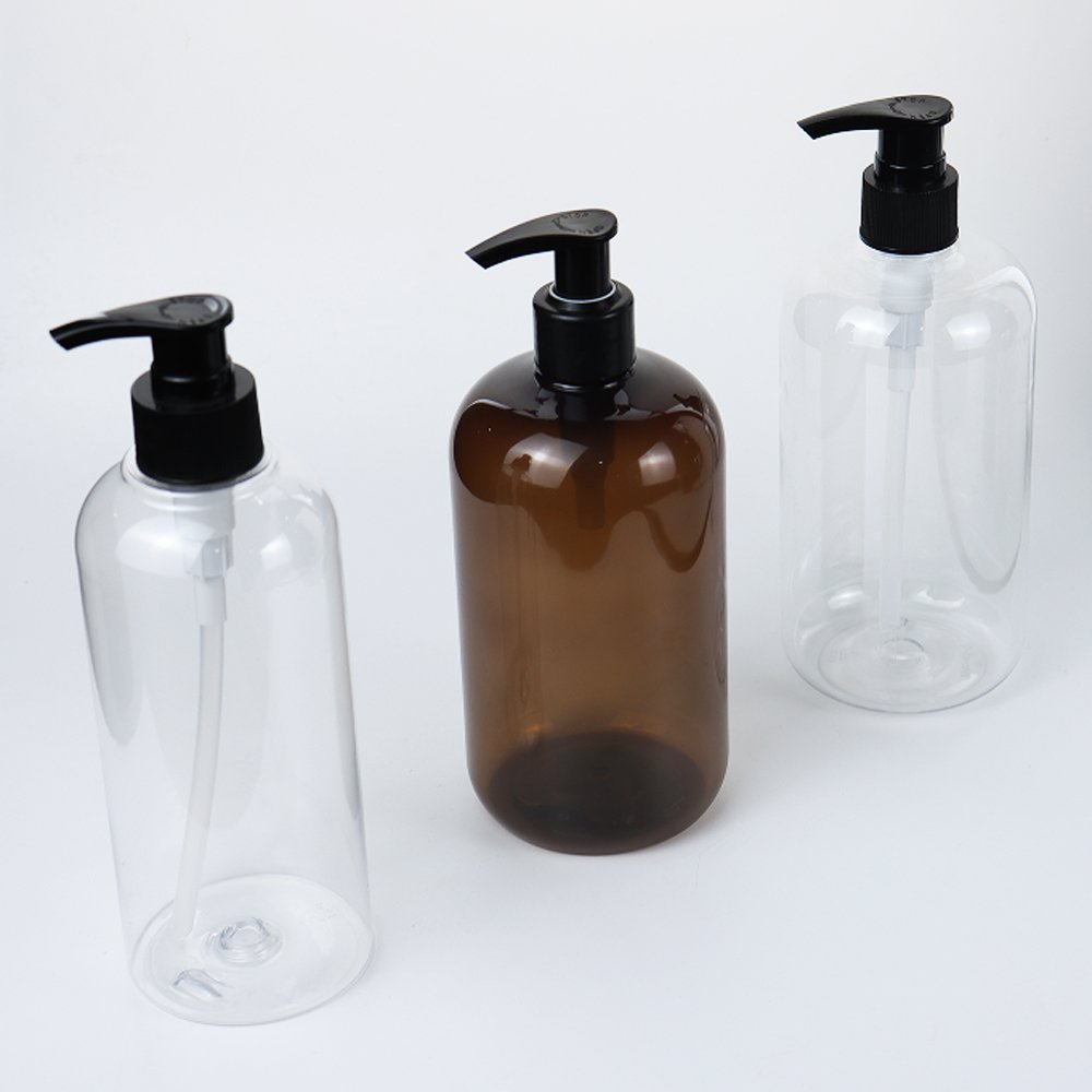 PET 300ml Shampoo Bottle Packaging16oz Transparent shower gel Hair Conditioner Shampoo Bottle