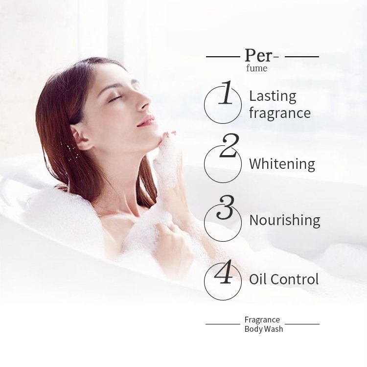 Wholesale Deep Moisture Moisturizing Body Cleanser Vitamin C Dry Skin Hydrating Whitening Bath Body Wash Lightening Shower Gel