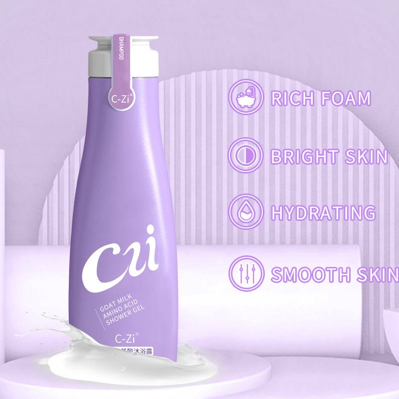 Private Label Smooth Perfume Whitening Goat Milk Skin Care Bath Body Wash Shampoo Shower Gel body wash shower gel