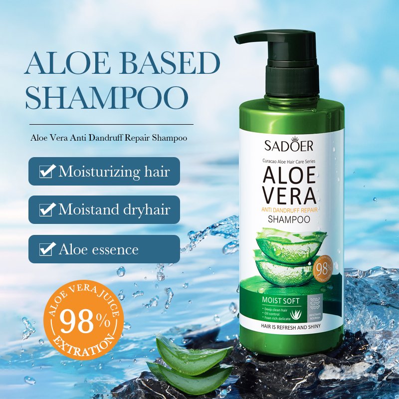 Factory price 98% Aloe vera hair care products set Whitening shower gel Nourishing Hair Mask shampoo and Hair conditioner