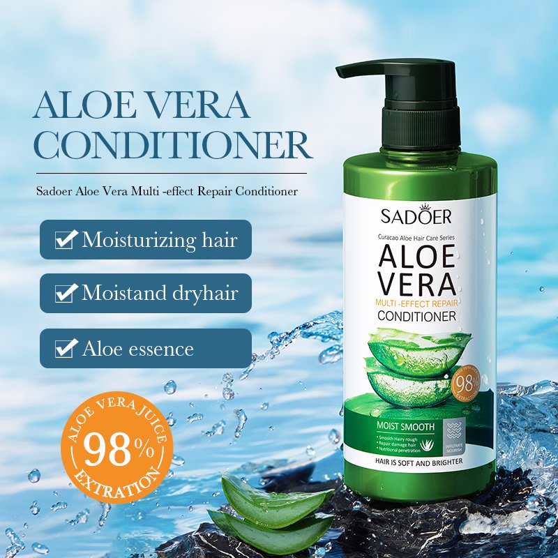 Factory price 98% Aloe vera hair care products set Whitening shower gel Nourishing Hair Mask shampoo and Hair conditioner