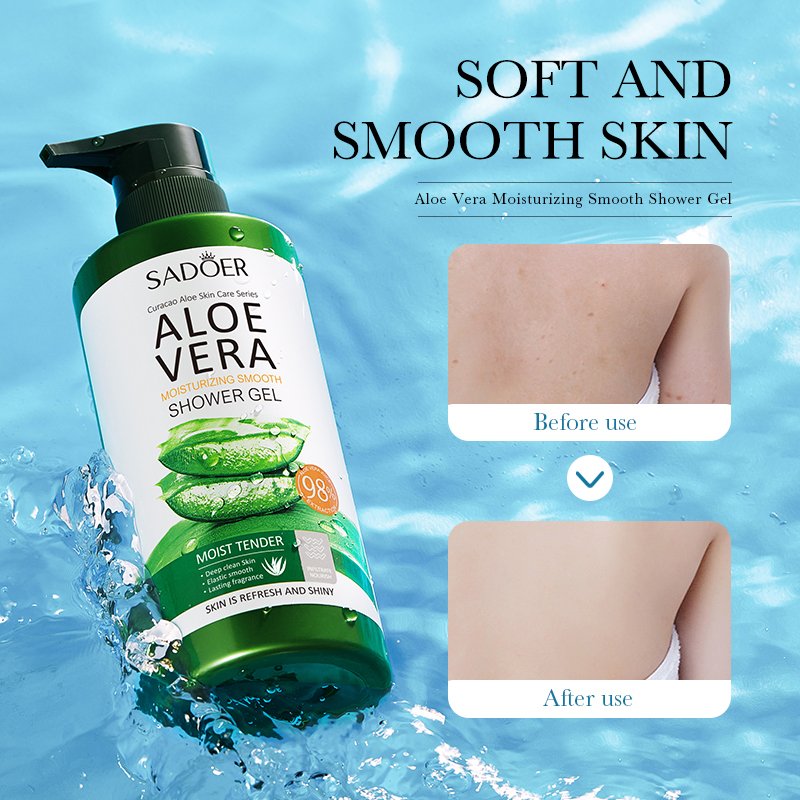 Factory price 98% Aloe vera hair care products set Whitening shower gel Nourishing Hair Mask shampoo and Hair conditioner