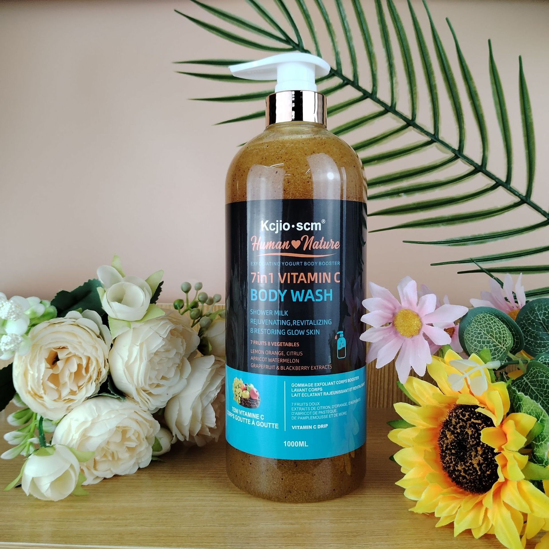 Wholesale Vitamin C Carrots Tomatoes Sunflower Seeds Goat Milk Almonds Exfoliating Scrub Shower Gel