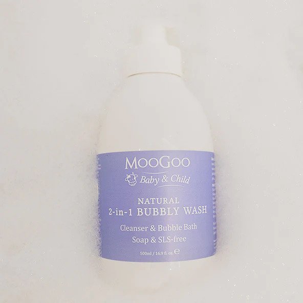 Wholesale Moogoo Natural 2-in-1 Bubbly Wash 500ml Baby & Child Fairly Effective Shower Gel