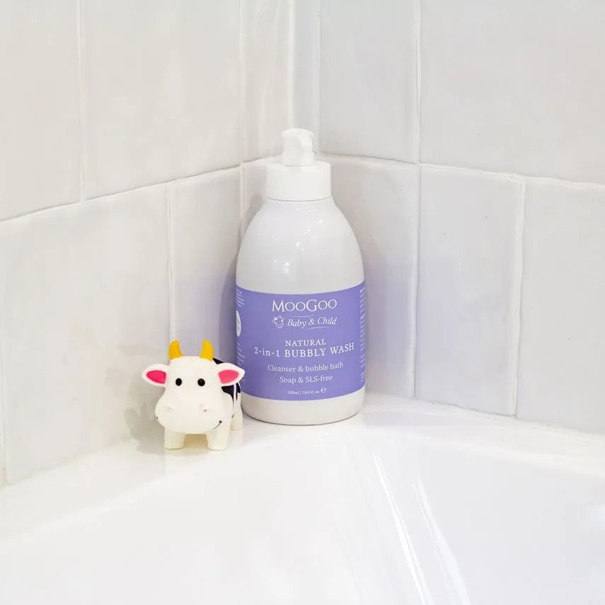 Wholesale Moogoo Natural 2-in-1 Bubbly Wash 500ml Baby & Child Fairly Effective Shower Gel