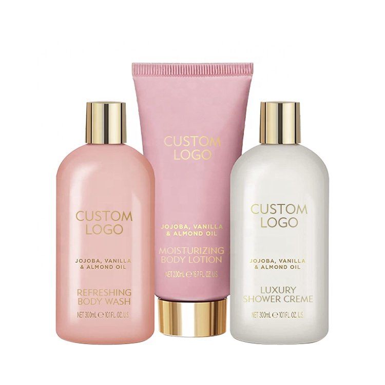 Wholesale Skincare Set Best Selling Products Private Label Moisturizing Body Wash shower Creme Body Lotion Bodycare Set