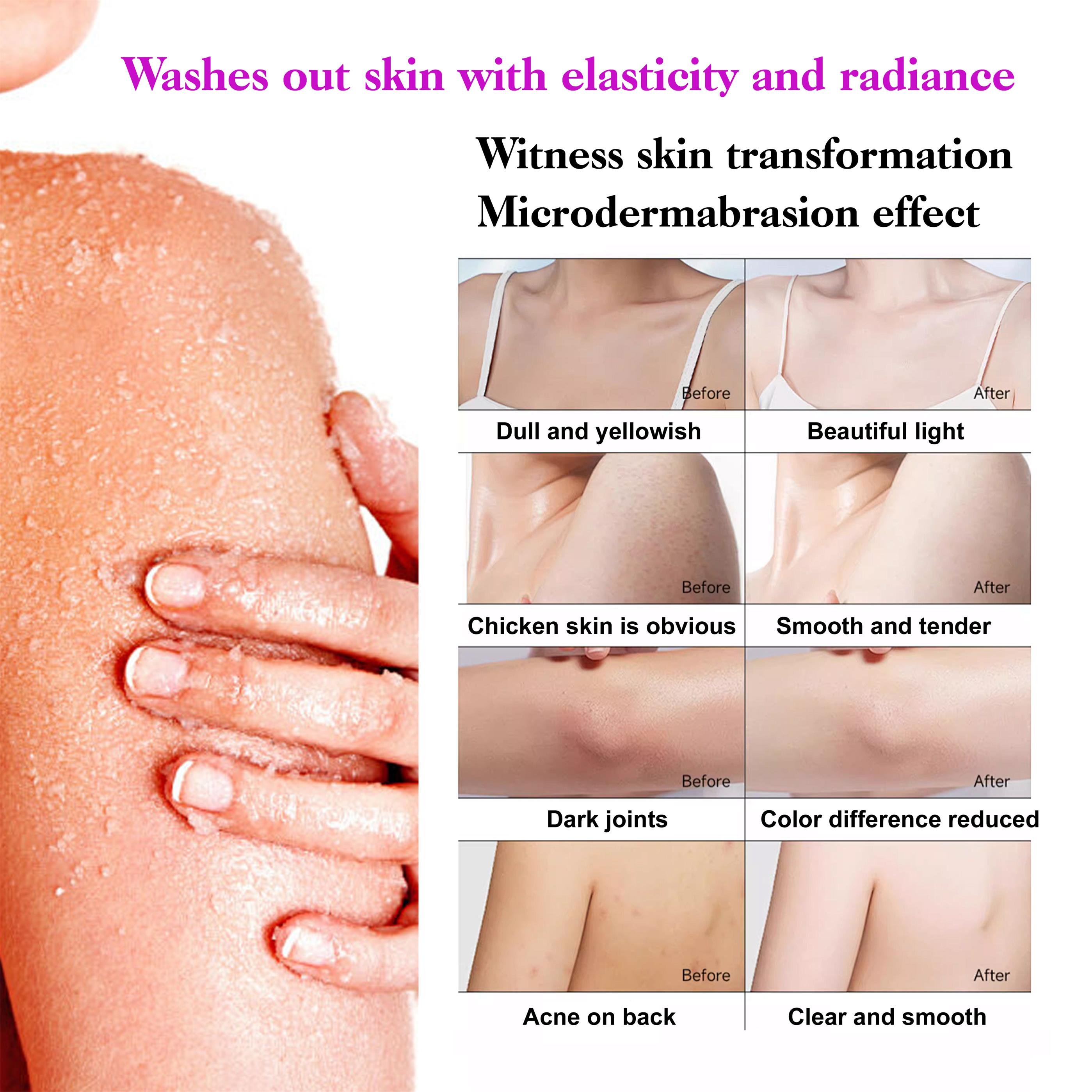 ROUSHUN Custom Lightening Body Wash Shower Gel Exfoliating Gluta Berry Scrub Shower Gel