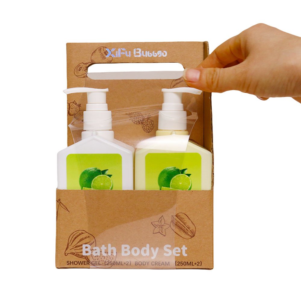 Private Label 370ml Brightening Shower Gel Aloe Vera Grapes Lemons Kojic Acid Moisturizing Whitening Body Wash 4 pack Set