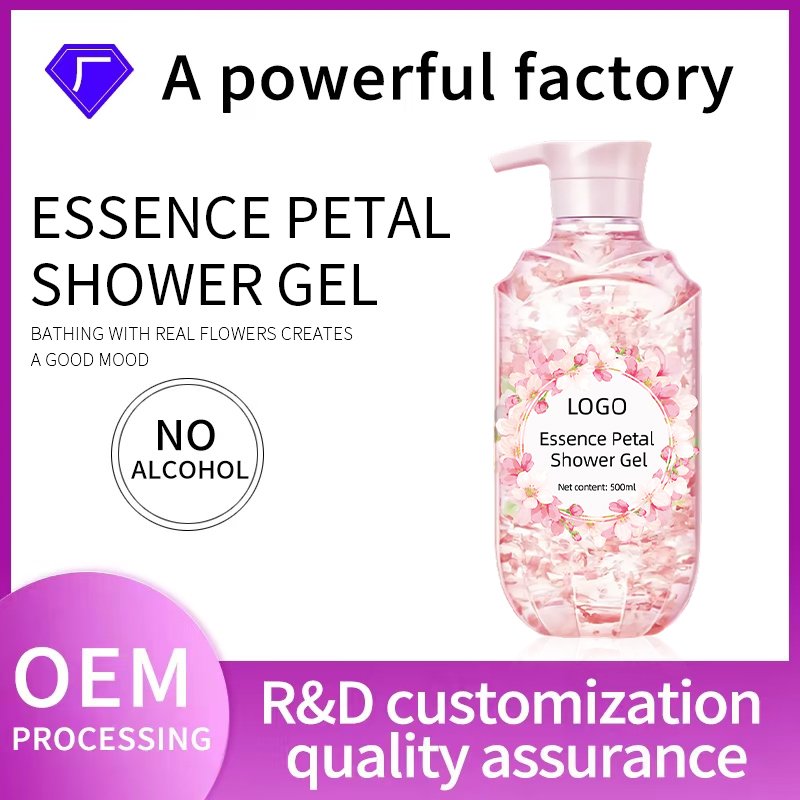 500ml Plant Extract Natural Aroma Deep Moisturizing Shower Gel Private Customized Brand Girls' Shower Gel Set