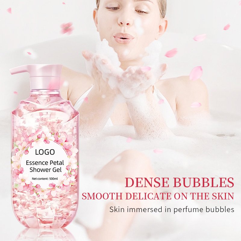 500ml Plant Extract Natural Aroma Deep Moisturizing Shower Gel Private Customized Brand Girls' Shower Gel Set