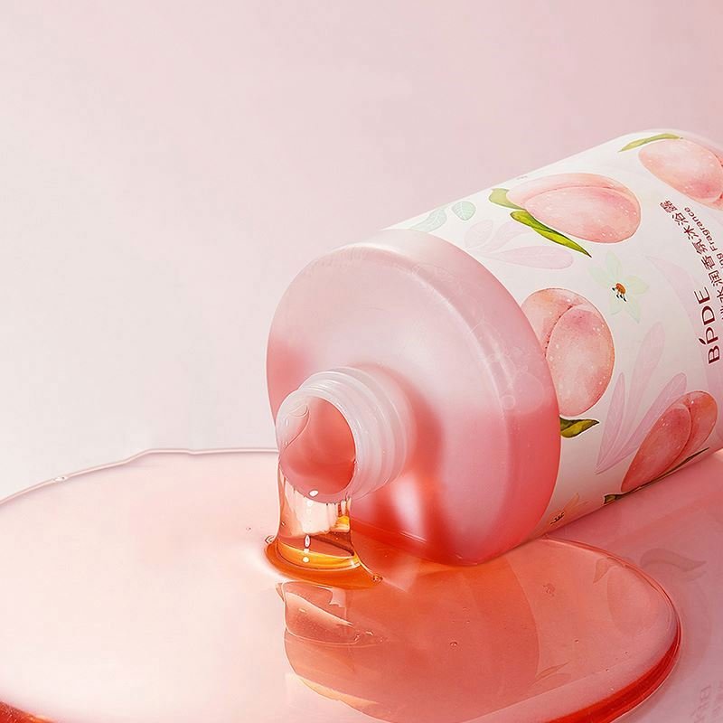 OEM BPDE private label wholesale peach niacinamide moisturizing fragrance bath hotel shower gel sandalo bioaqua