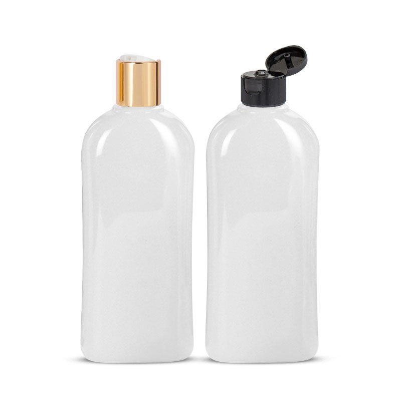 Custom 300ml 10 oz PET Plastic Flat Lotion Squeeze Bottle Shampoo Pump Bottle