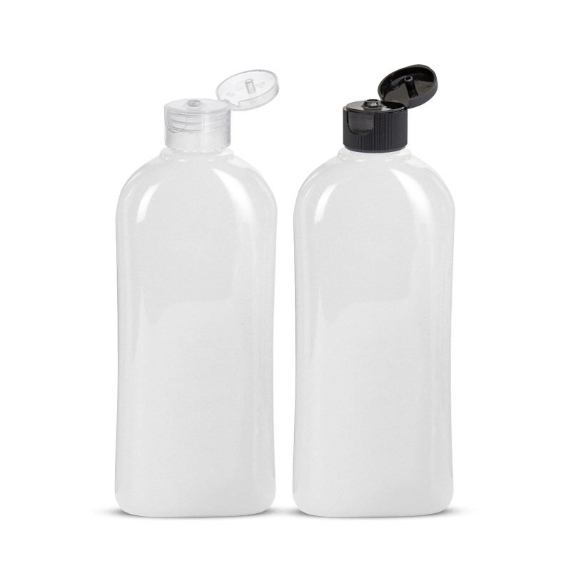 Custom 300ml 10 oz PET Plastic Flat Lotion Squeeze Bottle Shampoo Pump Bottle