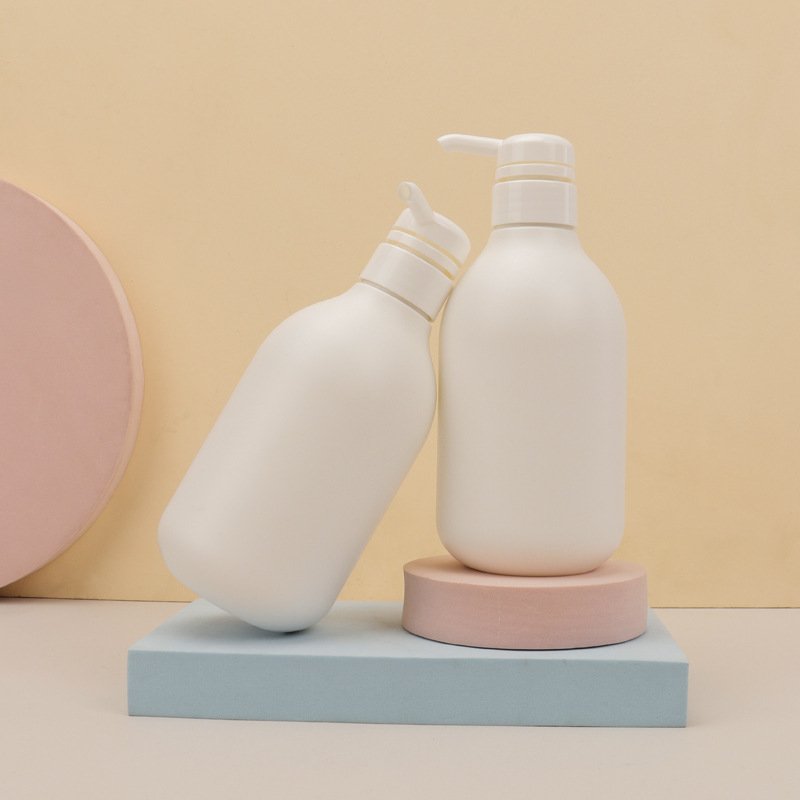 Custom thickened HDPE plastic body lotion Bottle Children's shampoo bottle White Round Shoulder Shampoo shower gel bottle
