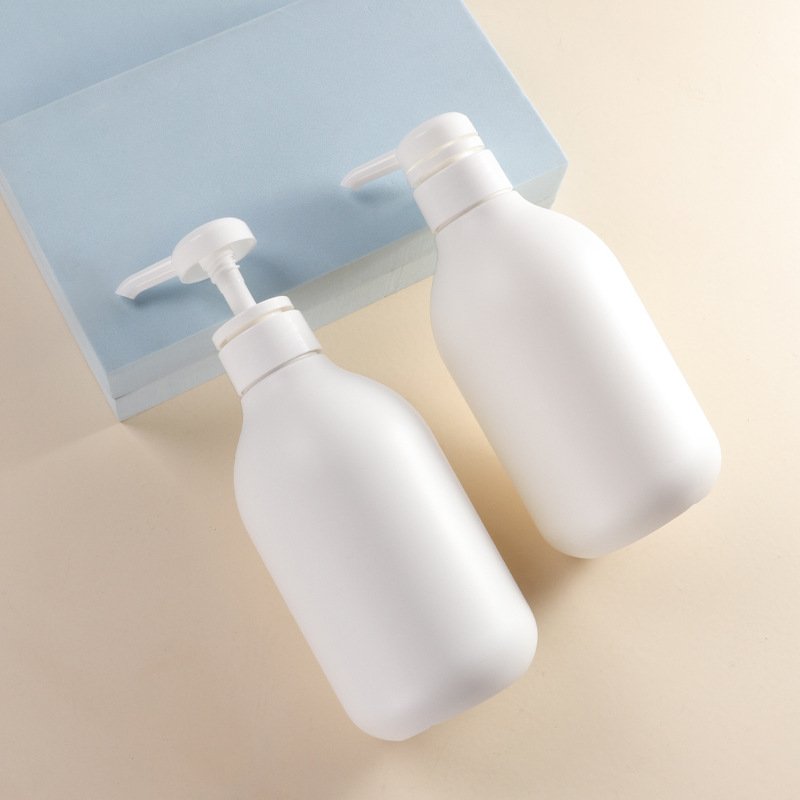 Custom thickened HDPE plastic body lotion Bottle Children's shampoo bottle White Round Shoulder Shampoo shower gel bottle