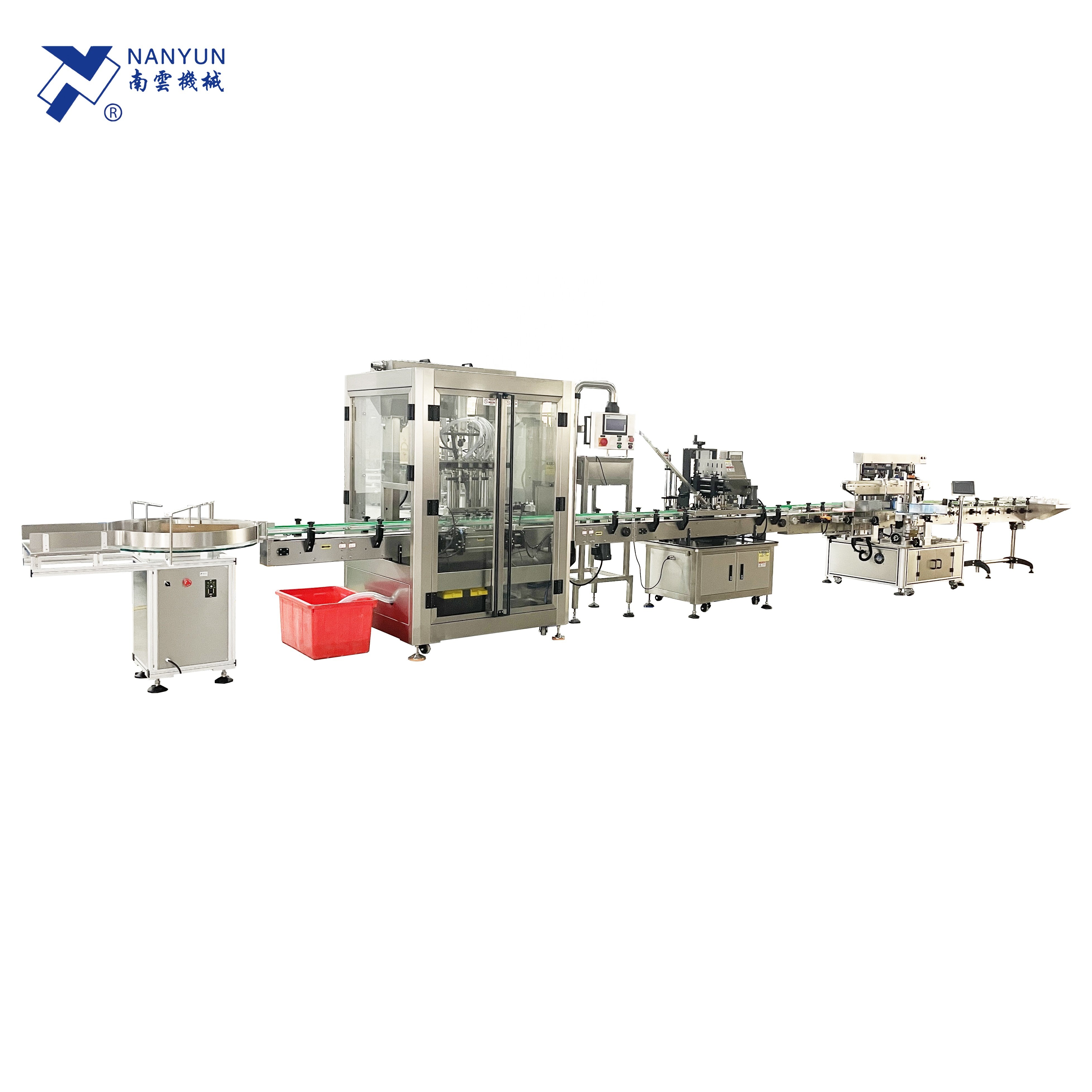 NY-8800 1 Gallon gas containing straight line 10 litres juice wine injection cups powder filling machine supplier