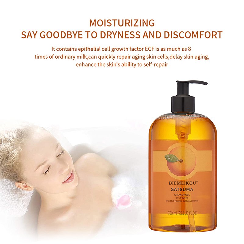 Paraben-Free Orange lemon Body Wash Sensitive Skin Shower Gel Will Leave You Feeling Soft And Refreshed