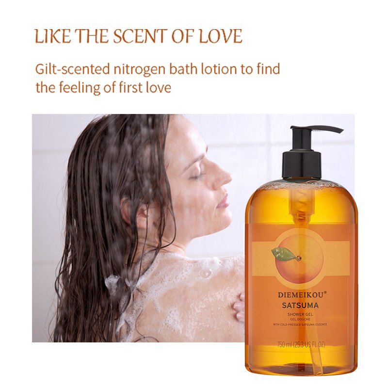 Paraben-Free Orange lemon Body Wash Sensitive Skin Shower Gel Will Leave You Feeling Soft And Refreshed