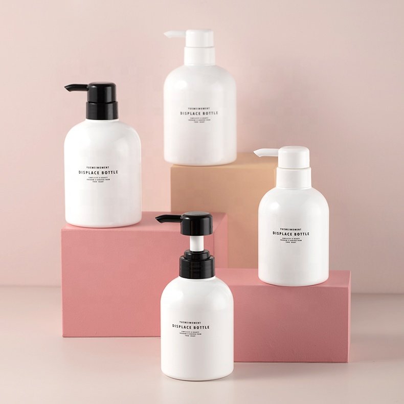 High Quality pet bottle 800ml with pump shampoo bottle 500ml Shower Gel Bottle Sanitizer Lotion Pump 300ml 400ml 600ml 750ml