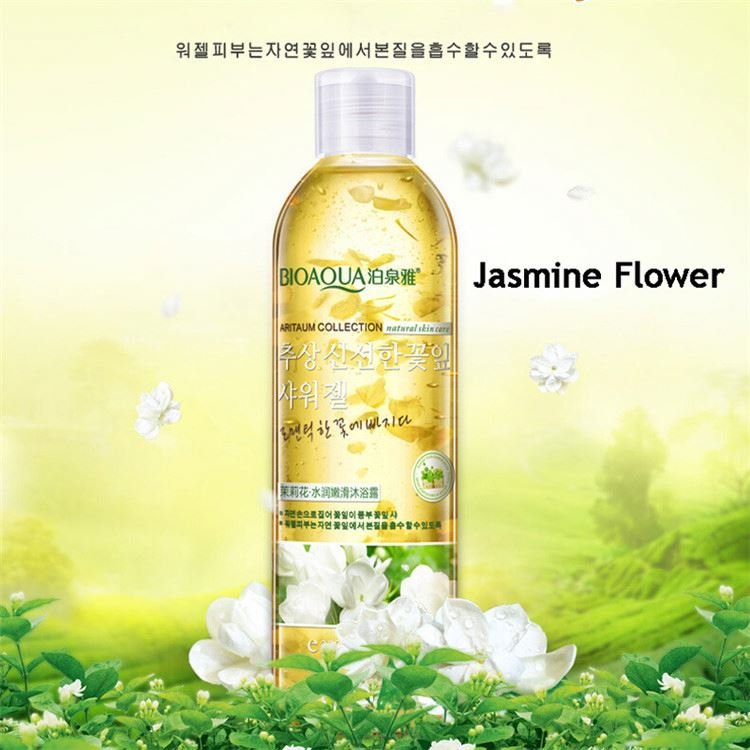 customized private label bioaqua bulk all natural osmanthus flower petals deep moisturizing whitening sexy body wash shower gel