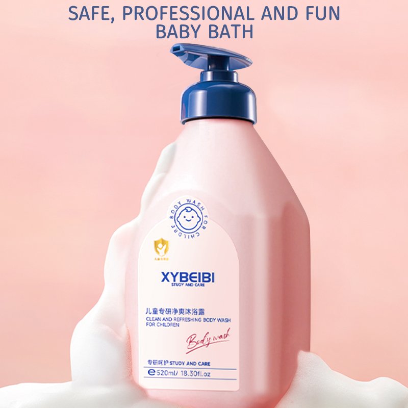 OEM ODM Private Label Baby's Shower Gel Skin Care Products Sensitive Skin Kids 2 In 1 Baby Shampoo And Baby Body Wash