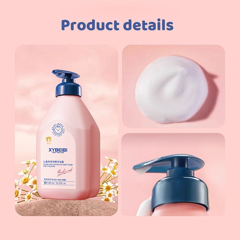 OEM ODM Private Label Baby's Shower Gel Skin Care Products Sensitive Skin Kids 2 In 1 Baby Shampoo And Baby Body Wash