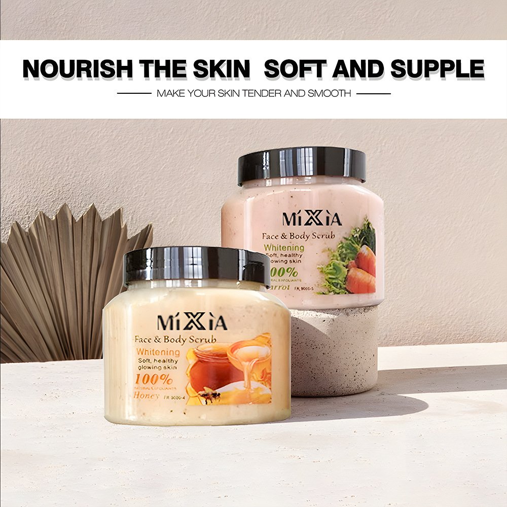 Customized milk scrub body scrub exfoliating chicken skin gourd papaya scrub