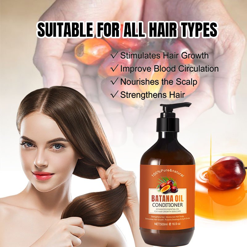 Private label Batana Oil hair growth oil serum shampoo and mask set for thicker, fuller and healthier hair