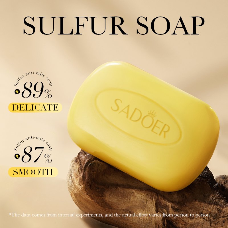 SADOER Wholesale Sulphur Shower Gel Coconut Oil Skin Care Cleaning Anti-Acne Moisturizing Nourishing Body Wash Bath Shower Set